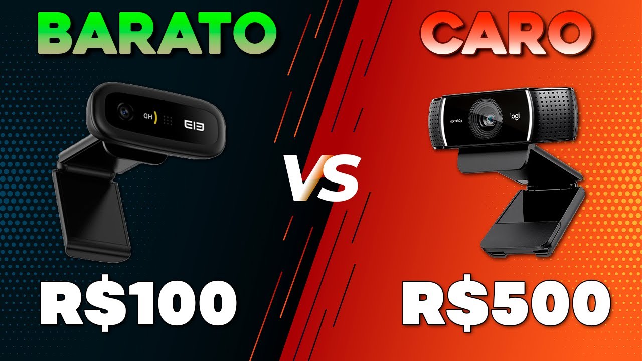 Webcam Barata vs Webcam Cara | Ecam X vs Logitech C922 - Comparativo 1080p