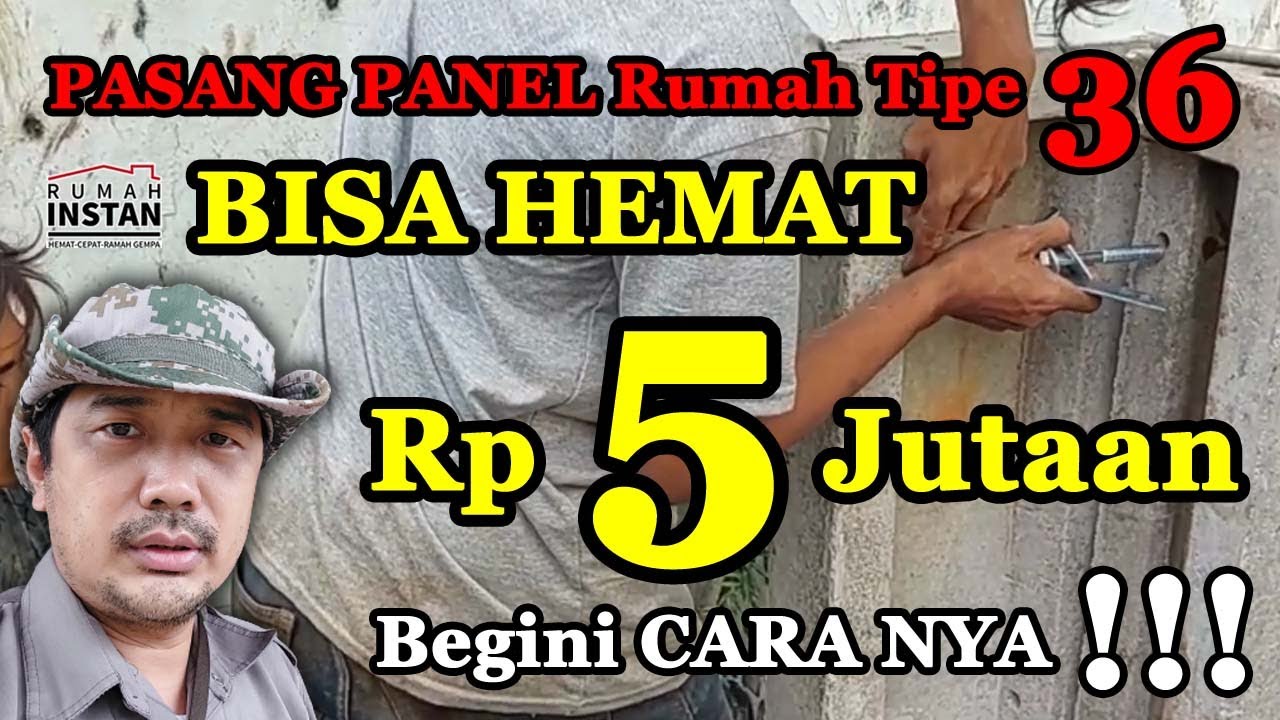 HEMAT 5 Jutaan Pasang RANGKA Rumah RISHA Tipe 36 Begini Cara Pasangnya Bisa Langsung JADI