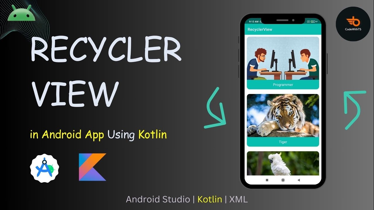 RecyclerView in Android Studio using Kotlin (Part 1)| #android #recyclerview #development #kotlin