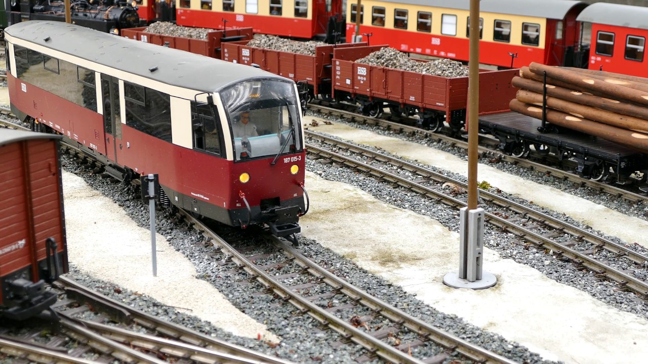 Fahrtag auf einer wunderschönen Modellanlage nach Vorbild der HSB bei Thomas in 4K
