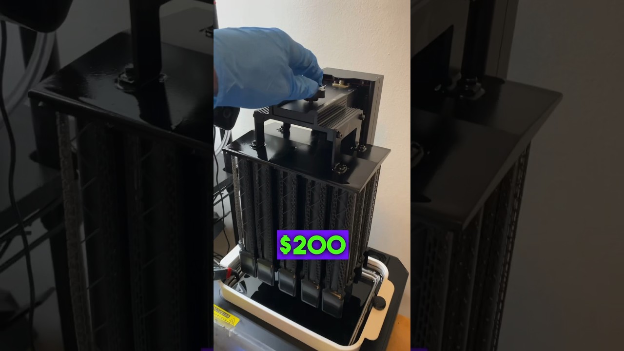 Дешевый 3D-принтер на основе смолы с большим объемом печати #3dprinting