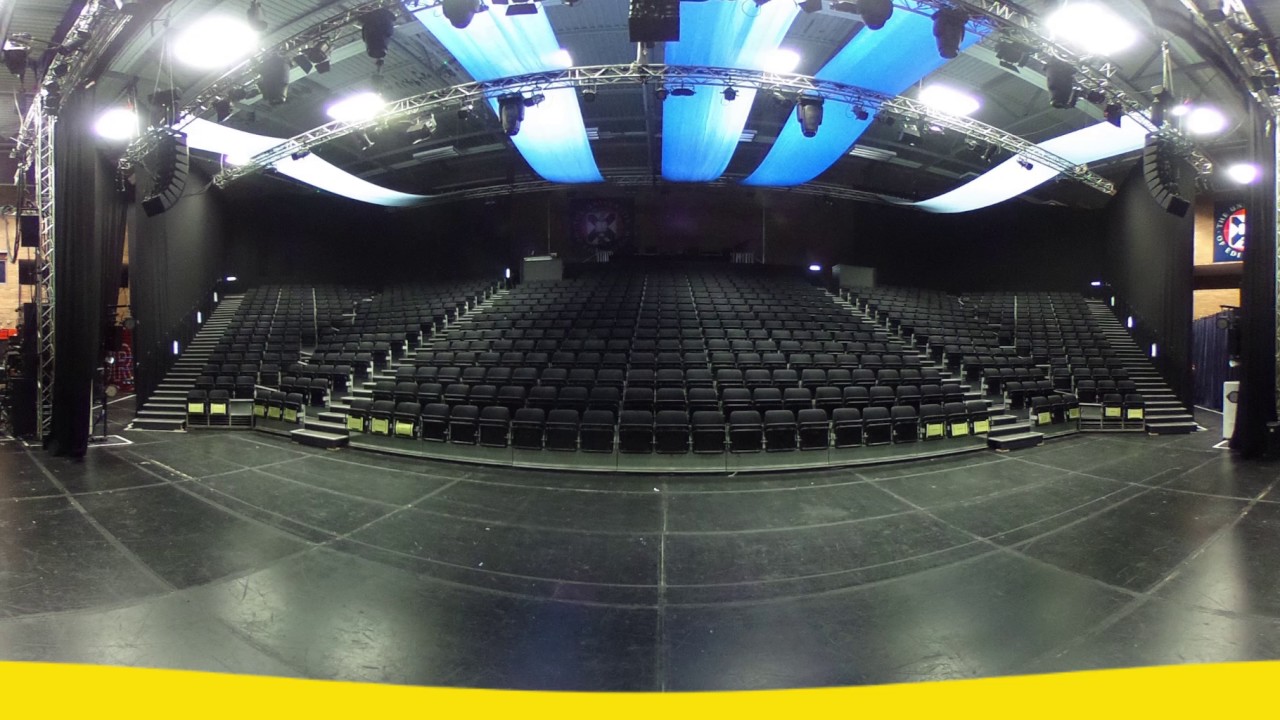 Pleasance Grand Stage (Behind Tabs) 360 Degree View