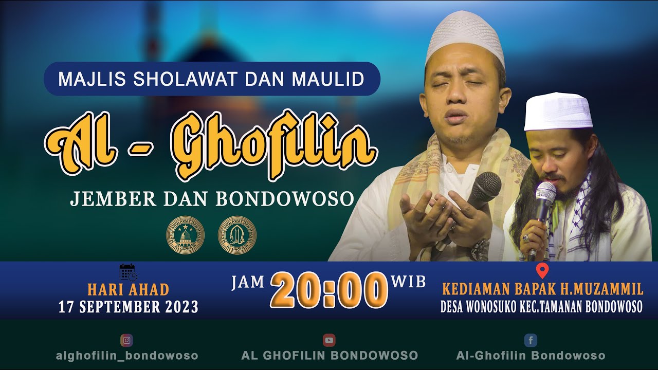 🔴 LIVE | MAJLIS SHOLAWAT DAN MAULID AL GHOFILIN JEMBER DAN BONDOWOSO || WONOSUKO TAMANAN BONDOWOSO