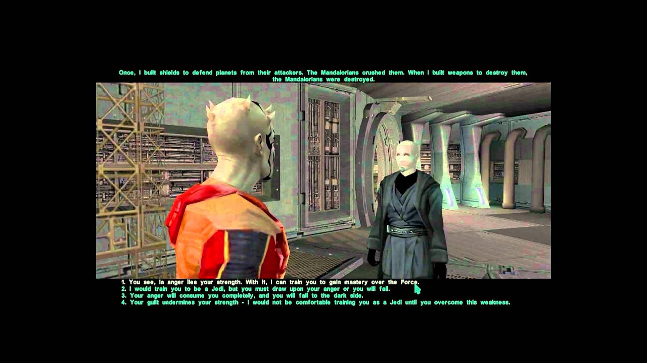 kotor 2 turn bao dur to dark jedi(sith),+ training with bao dur