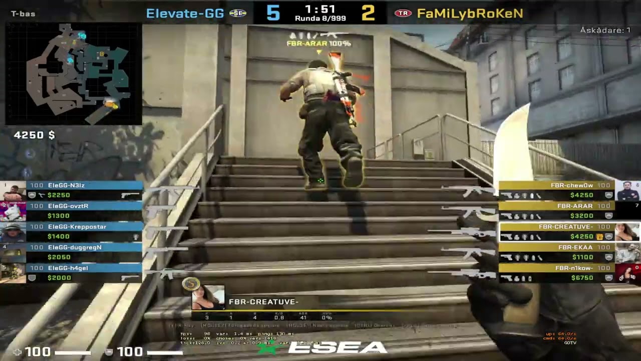 ElevateGG VS FaMiLybRoKen | Esea Open 22-18 | 3-1  