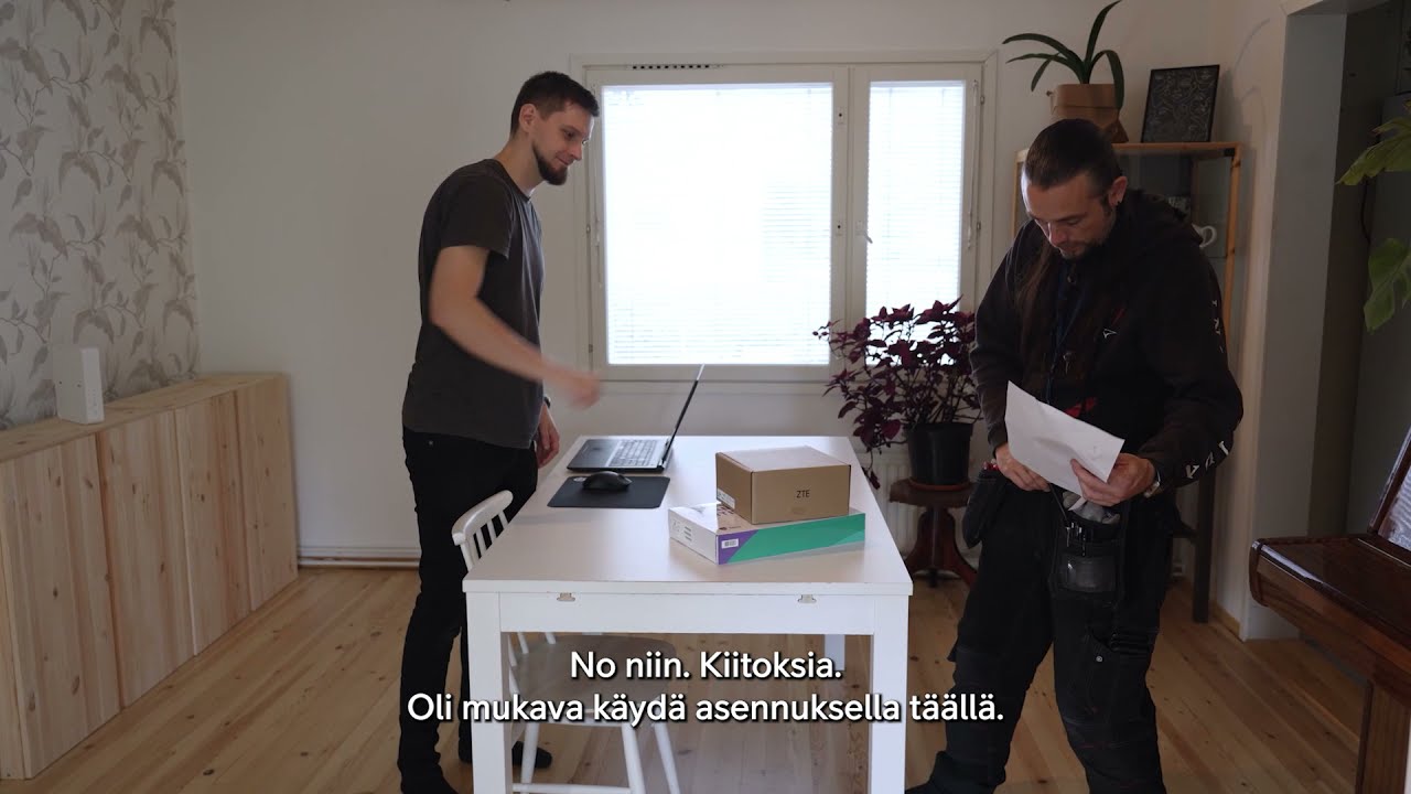 Telia Kiinteä 5G:n asennus