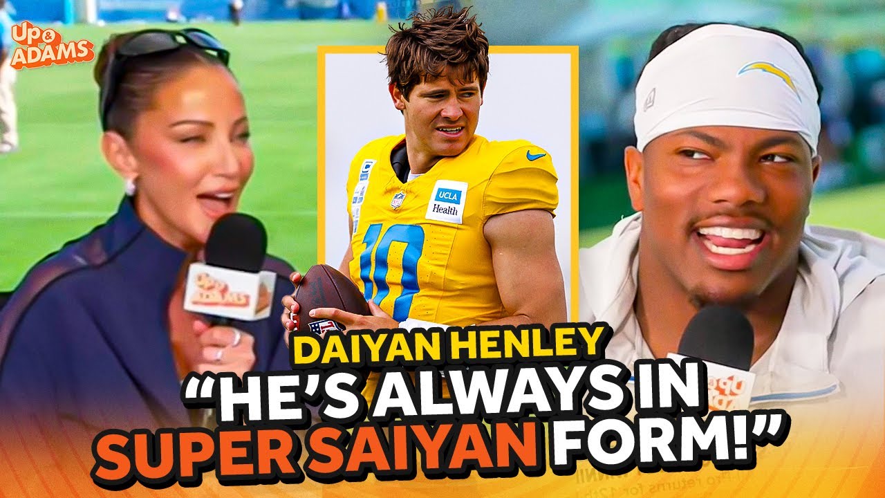 Chargers Daiyan Henley Has Justin Herbet TOP 5 QB with Goku Aura, Omarion Hampton, & Keenan Allen!