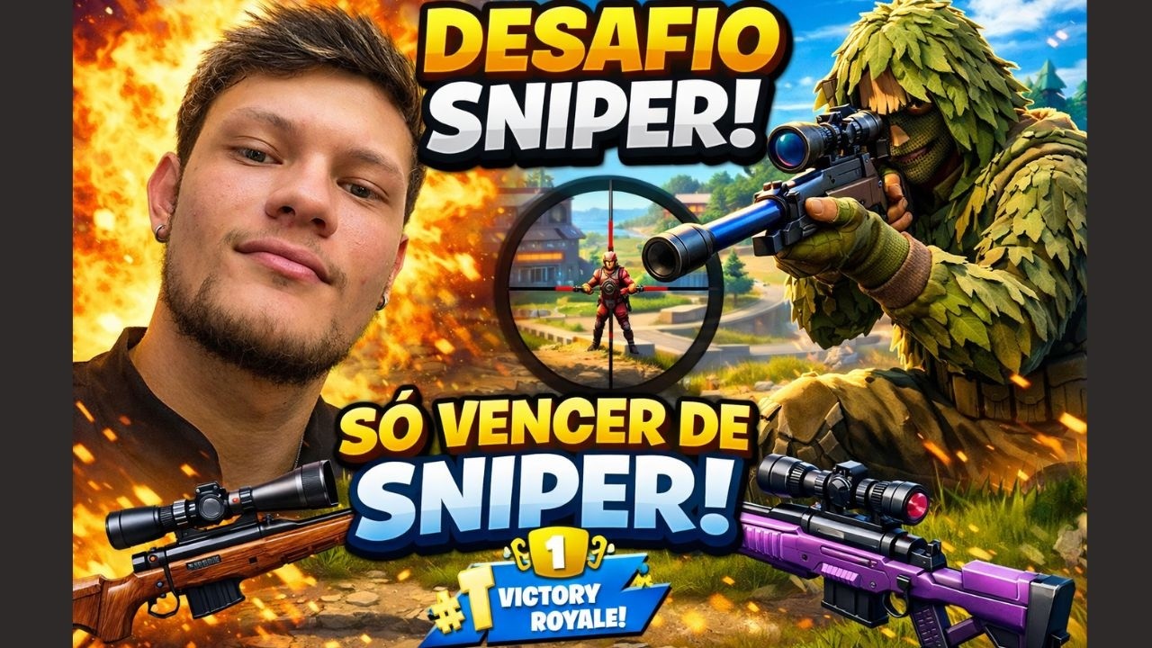 DESAFIO SÓ PODE SNIPER NO FORTNITE #1