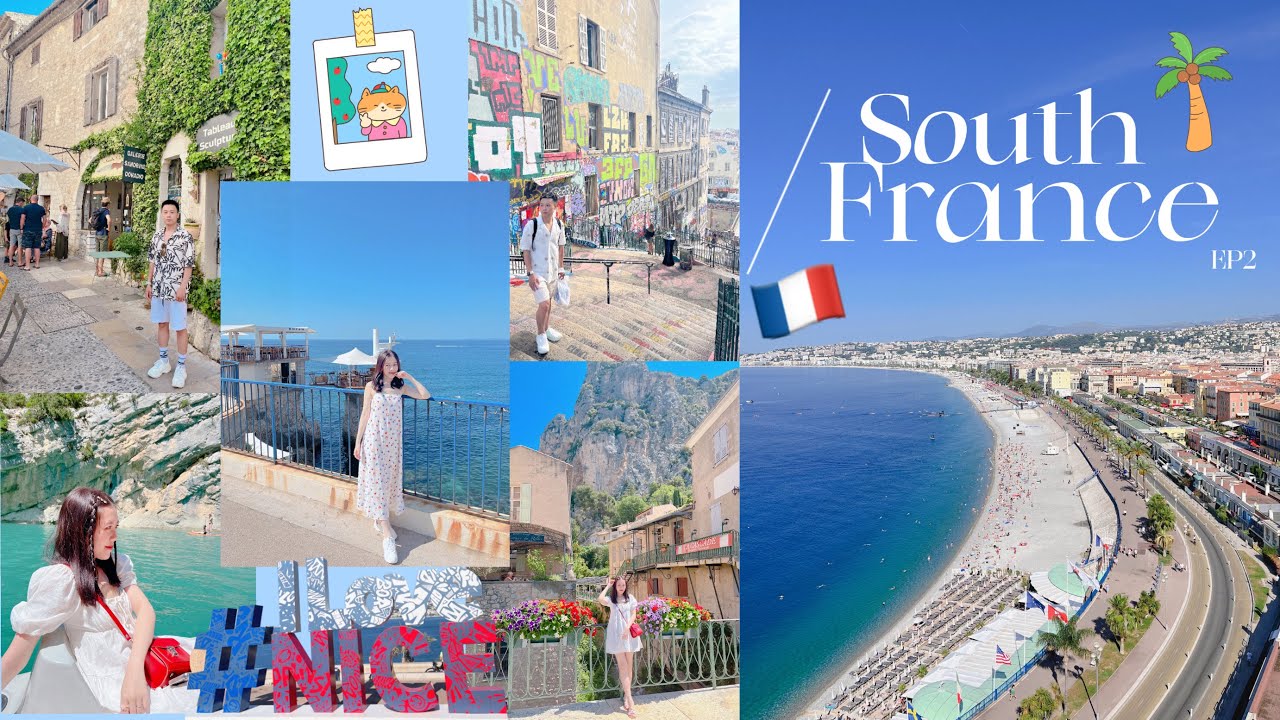 南法自駕旅遊South France Vlog EP2🇫🇷｜南法自由行Vlog｜Nice尼斯蔚藍海岸｜離線找真愛｜埃茲小鎮米其林餐廳｜聖十字湖划船遊峽谷｜RENTALCOVER｜BOY&GIRL