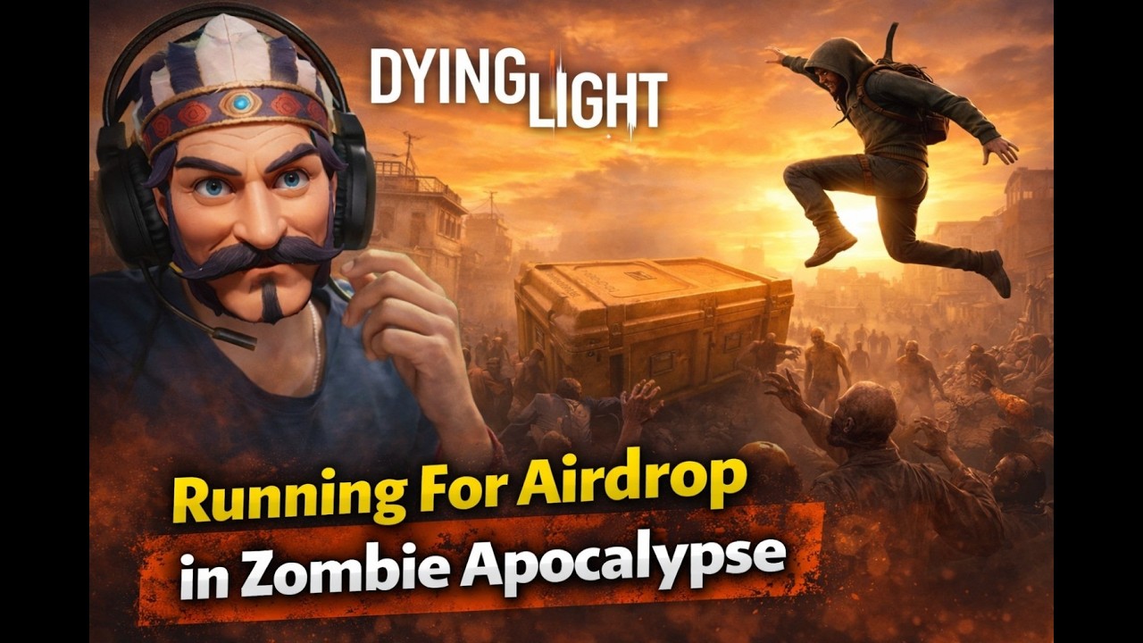 Running For Airdrop in Zombie Apocalypse| P4 #dyinglight #virtualravan