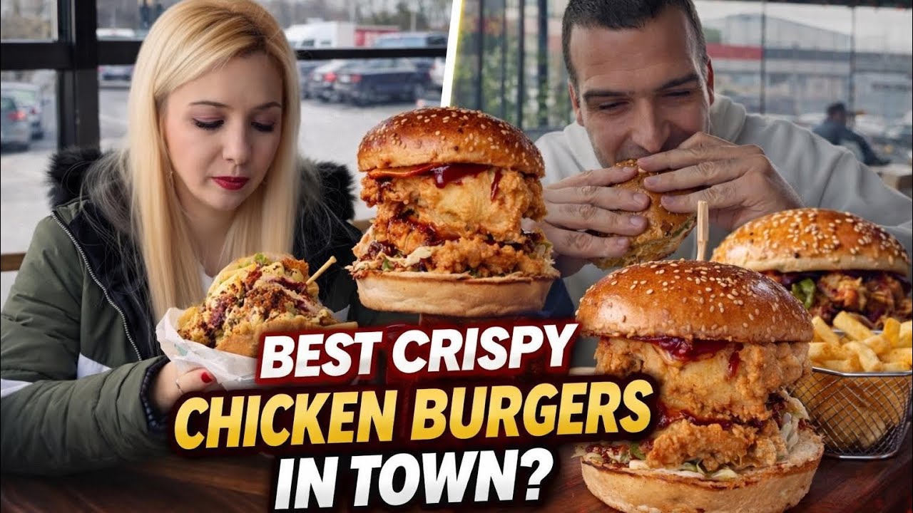 НАТПРЕВАР ПОМЕЃУ НАЈДОБРИТЕ CRISPY CHICKEN BURGERS ВО ГРАДОТ!!!