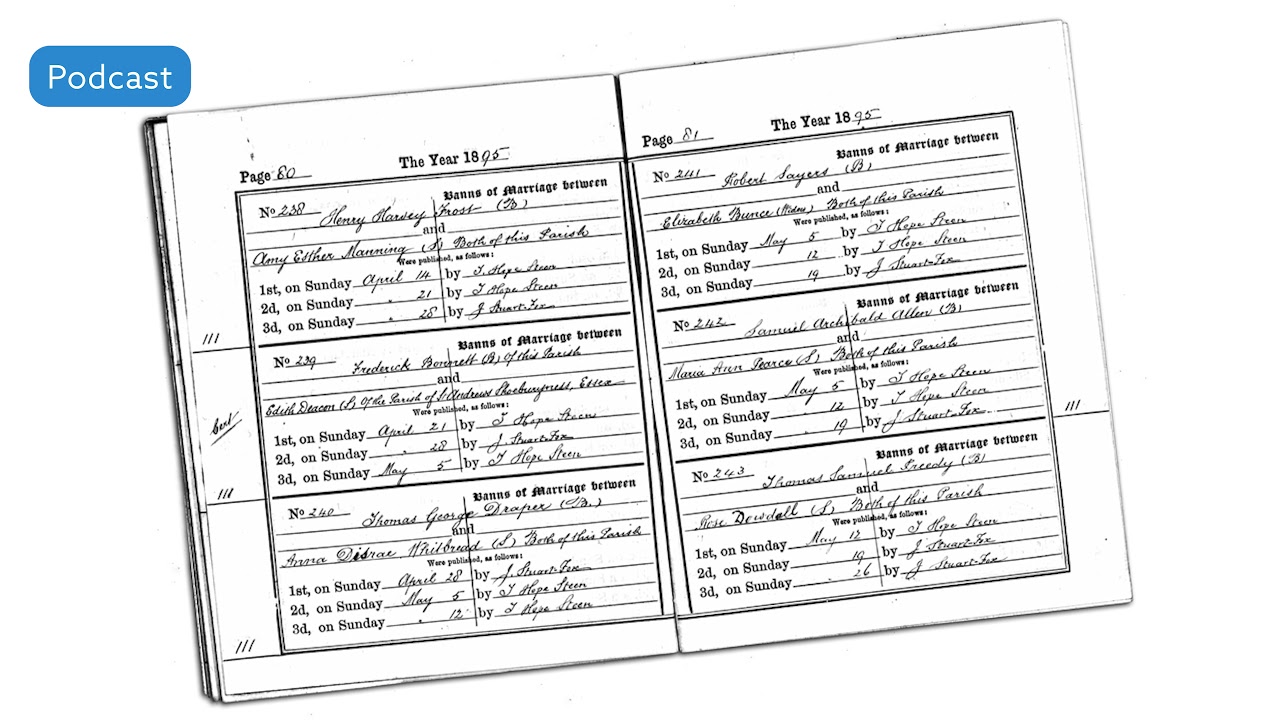 AF-513: Marriage Banns: A Closer Look at Marriage Records, Part 3 | Ancestral Findings Podcast