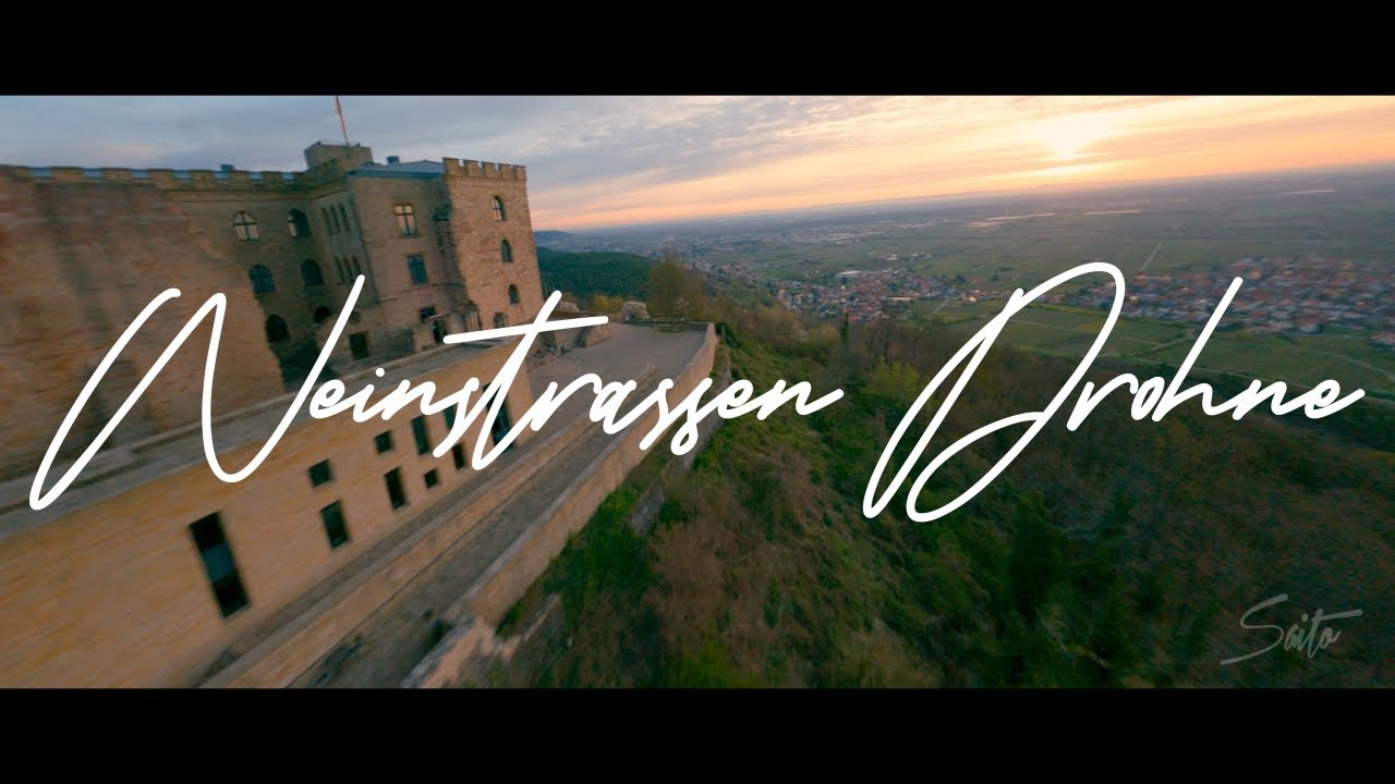 4K - Kalmit & Hambacher Schloss Sunrise - Neustadt an der Weinstraße - Cinematic FPV