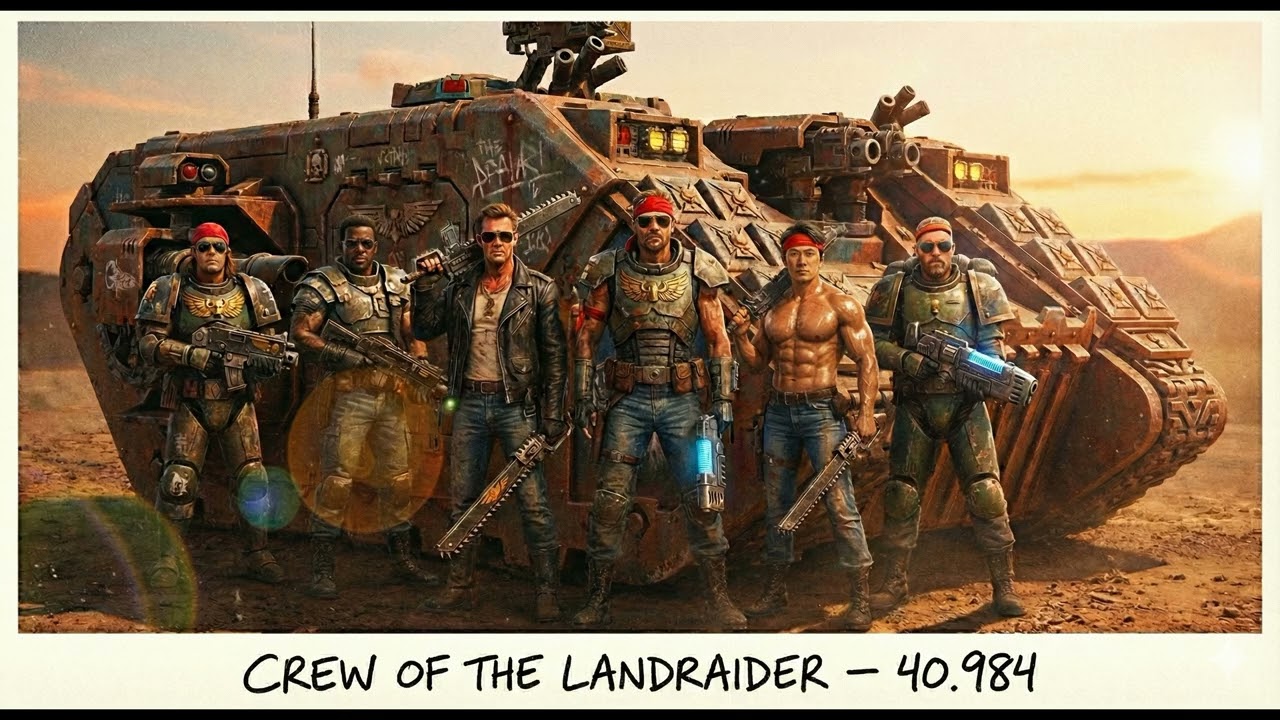 Warhammer 40.000 Landraider - Back for more! (As* kicking Synthrock!/Glamrock/Comedy or not?!)