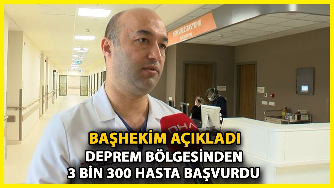 Ankara Etlik Şehir Hastanesi'ne 3 Bin 300 Depremzede Başvurdu