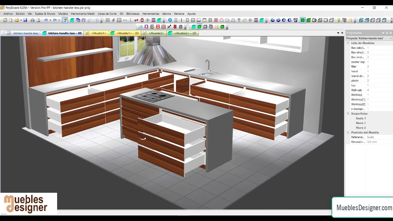 Como Añadir Muebles con CAJONES en Un proyecto