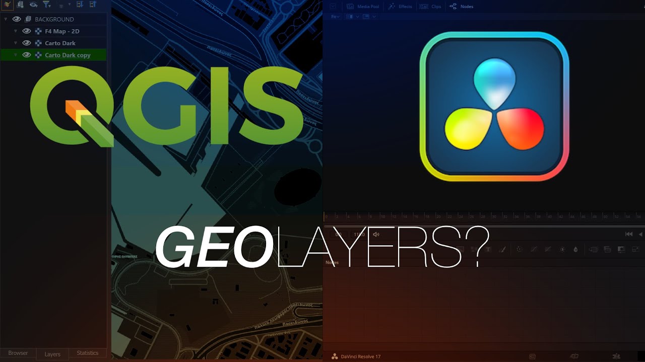 QGIS в Davinci Resolve — рабочий процесс анимации карт