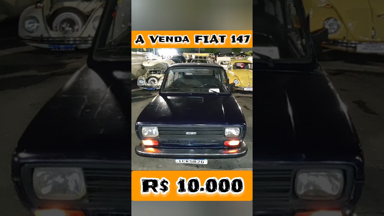 A VENDA R$ 10.000 FIAT 147 DOC OK ANO 1978 Carro antigo e cl&aacute;ssico QUINTAS DO POLI #carroantigos
