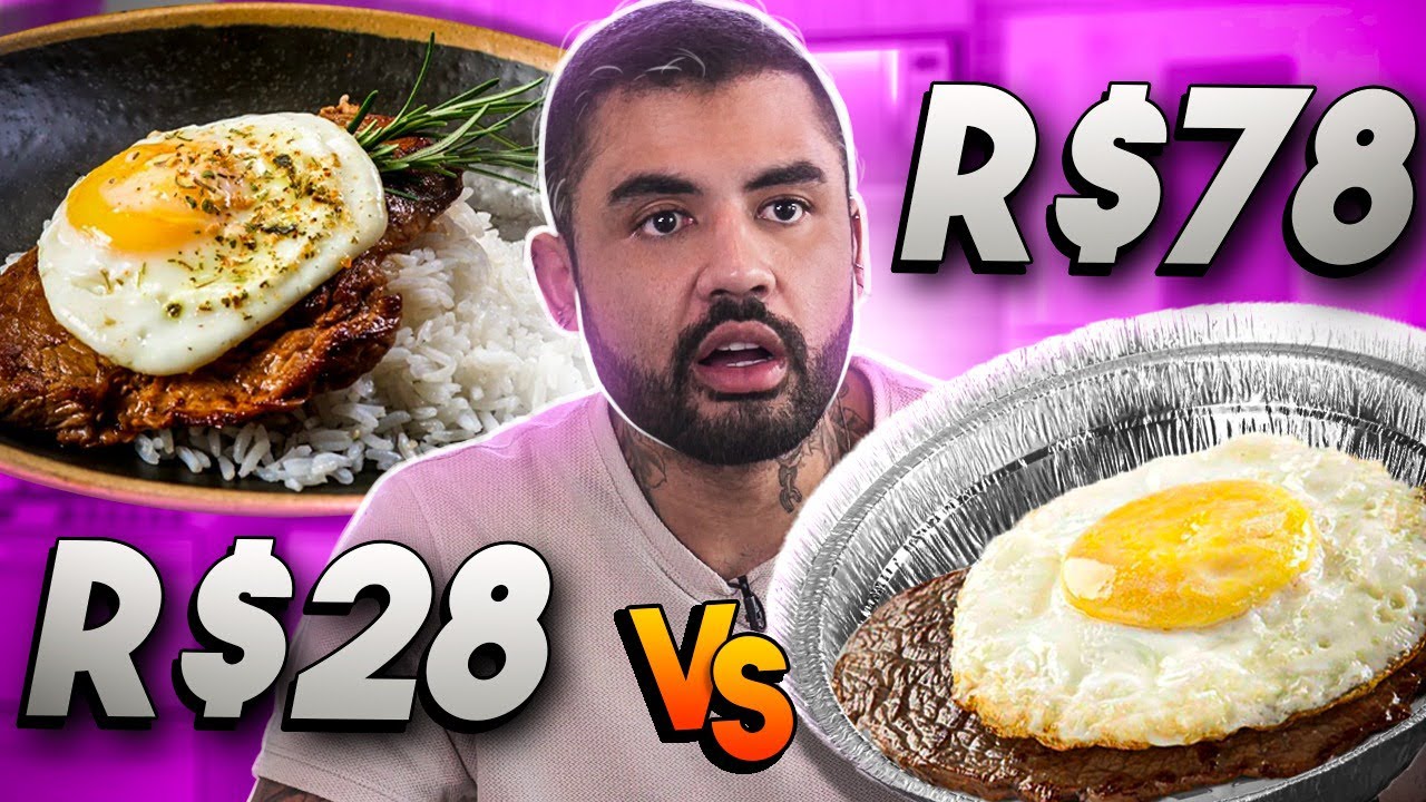 DESCOBRI O SEGREDO DO IFOOD - BIFE A CAVALO CARO VS BARATO
