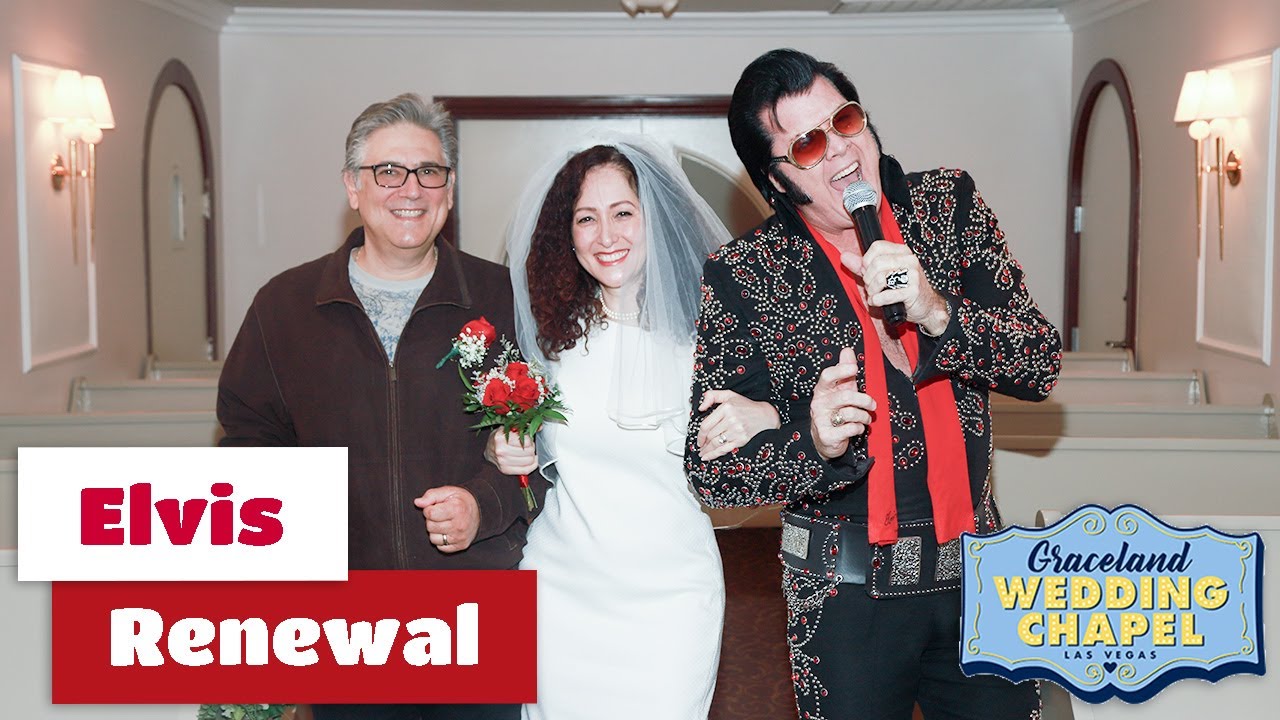 Eddie & Claudia's Elvis Renewal Ceremony at Graceland Chapel | Las Vegas