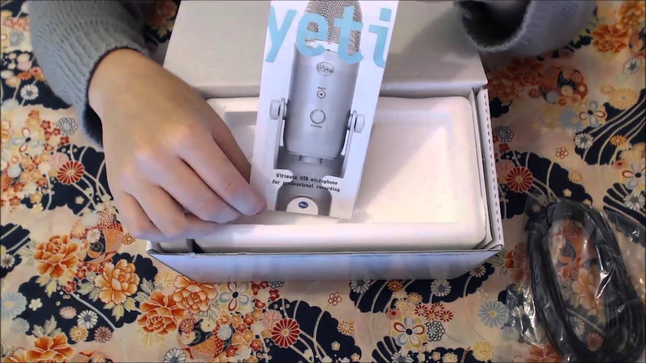 ASMR Unboxing the Blue Yeti USB Microphone