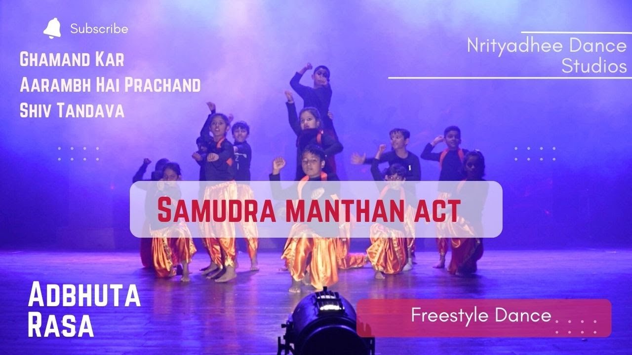 Samudra Manthan Act - Adbhuta Rasa | Freestyle Dance | Junior Batch - Nrityadhee Dance Studios