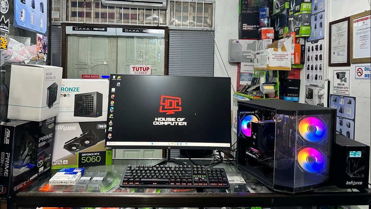 RAKITAN PC GAMING MR.PAPI RYZEN 5 5600 RTX 5060 8GB RAM 16GB FULLSET #CURKIT #HOCRAKIT