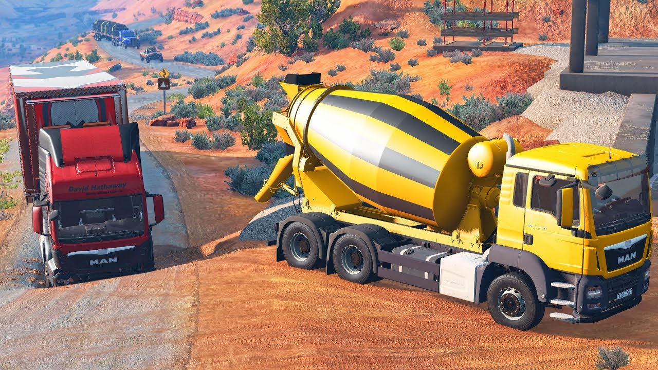 TRUCKS VS POTHOLES | BeamNG Drive #4