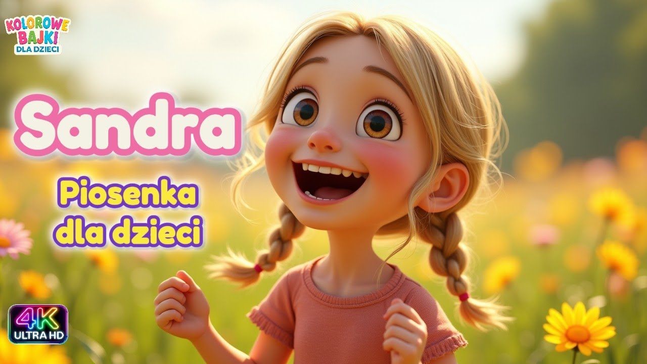 🎶Sandra &ndash; Piosenka dla dzieci 🎵 | Hity dla dzieci #kolorowebajki
