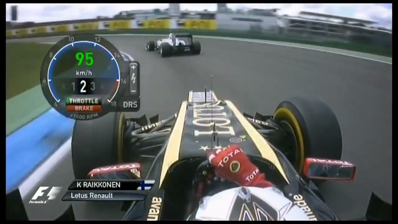 Kimi Raikkonen Onboard in Hockenheim With Lotus E20/ Germany GP 2012