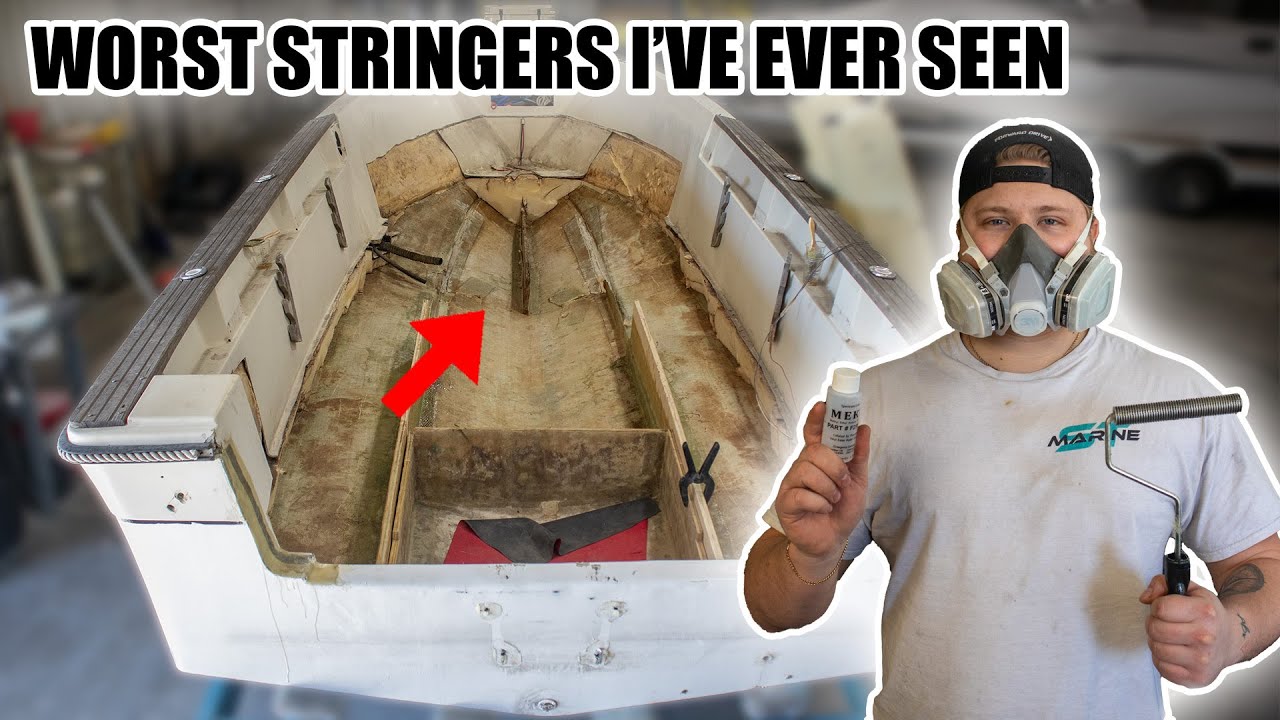 Can I Fix This ROTTING Boat? | Stringer Install | Robalo 230