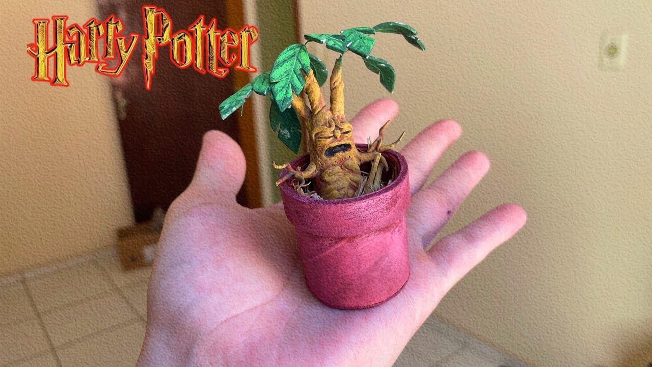 COMO FAZER UMA MANDRÁGORA - DIY ( Harry Potter - Tutorial)