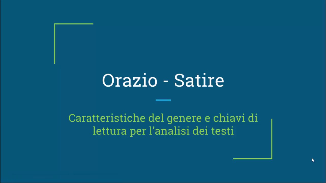 Orazio - Satire