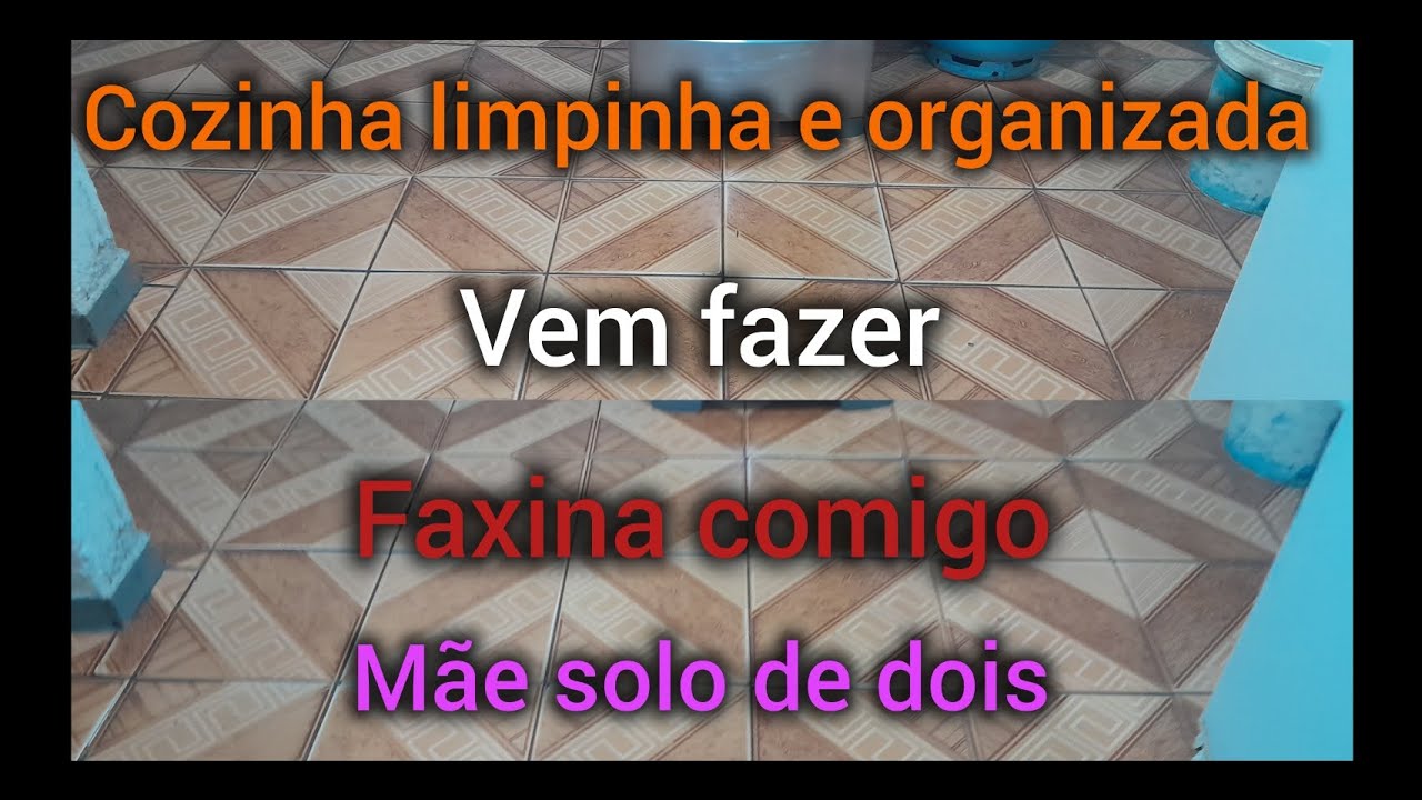 Cozinha limpinha e organizada/joguei água pra realmente limpar a minha cozinha /com poucos produtos 