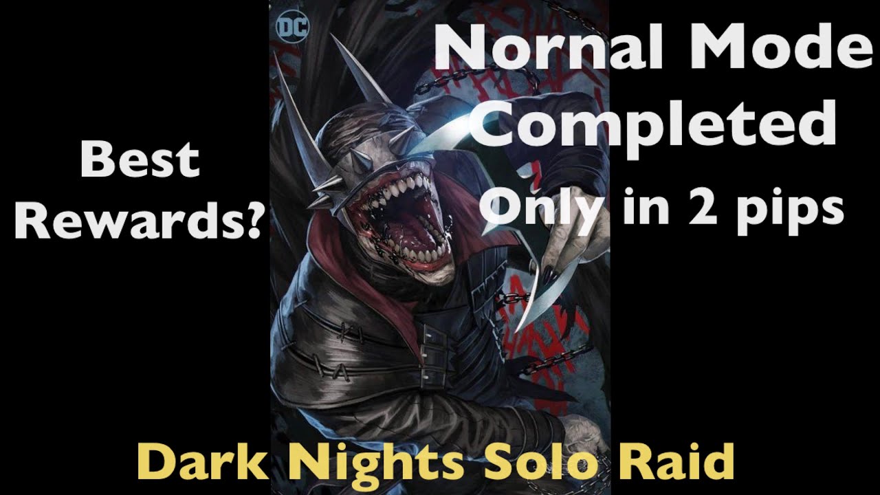 Inj2 mobile | Dark Nights solo raid normal mode finished | Big Rewards 🔥🔥🔥