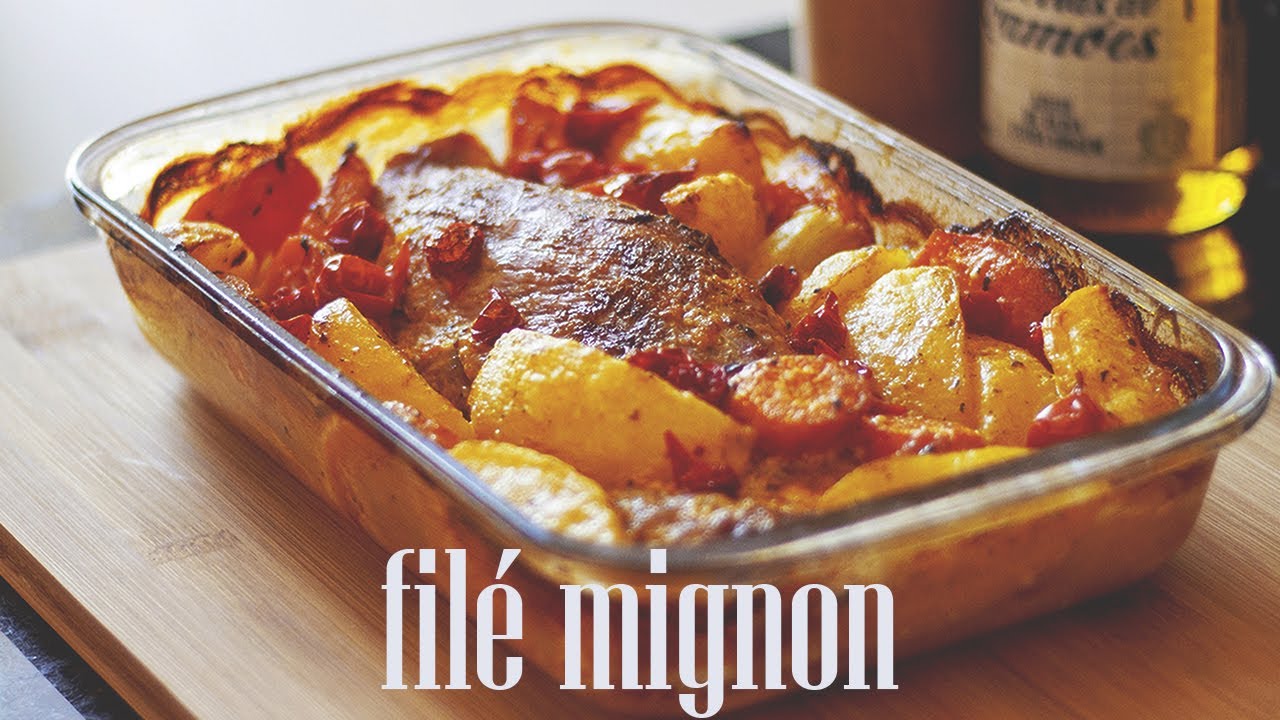 Receita de como fazer filé mignon de porco assado no forno