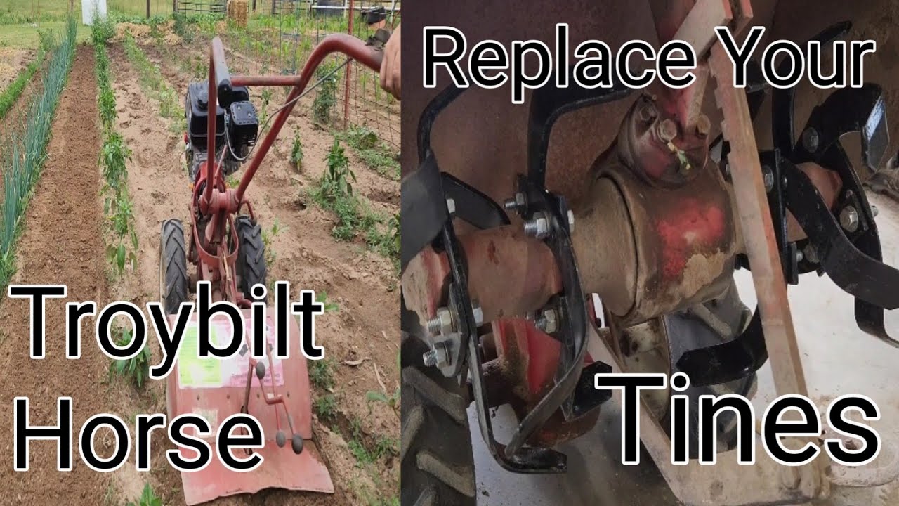 Посмотрите, как легко заменить зубья на лошади Troy bilt! #troybilt