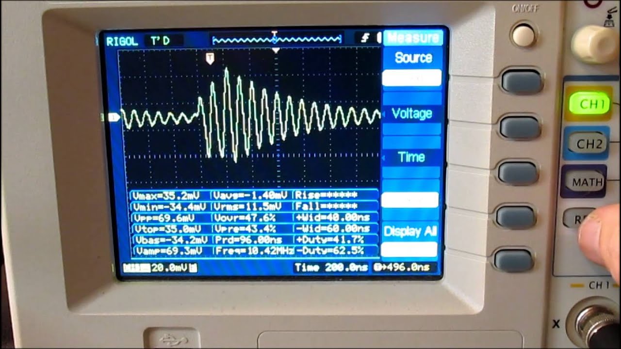 Measuring Inductance with A Pulse and Oscilloscope