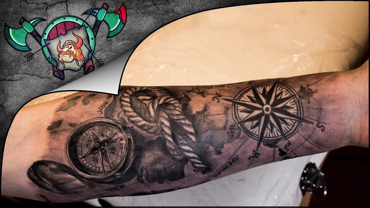 Marine Arm Sleeve Tattoo Time Lapse