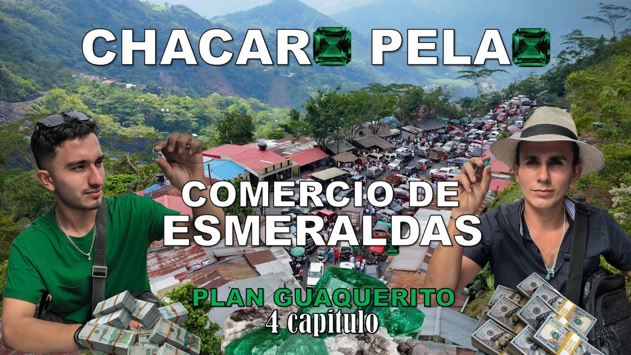 Comercio de esmeraldas más grande del occidente de Boyacá, en chacaro pelao, en la mina de Coscuez