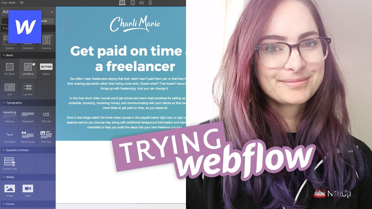 Building a site in Webflow - First impressions review!