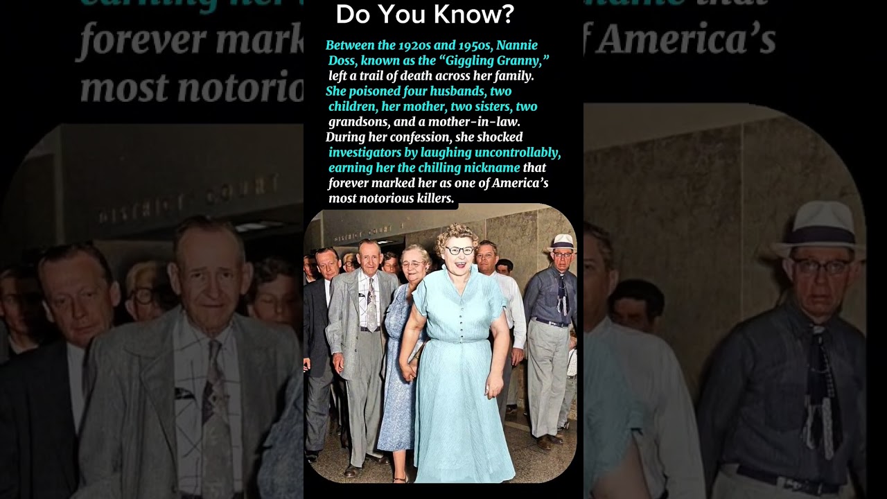 Between the 1920s and 1950s, Nannie Doss, known as the “Giggling Granny,” left a trail of death.