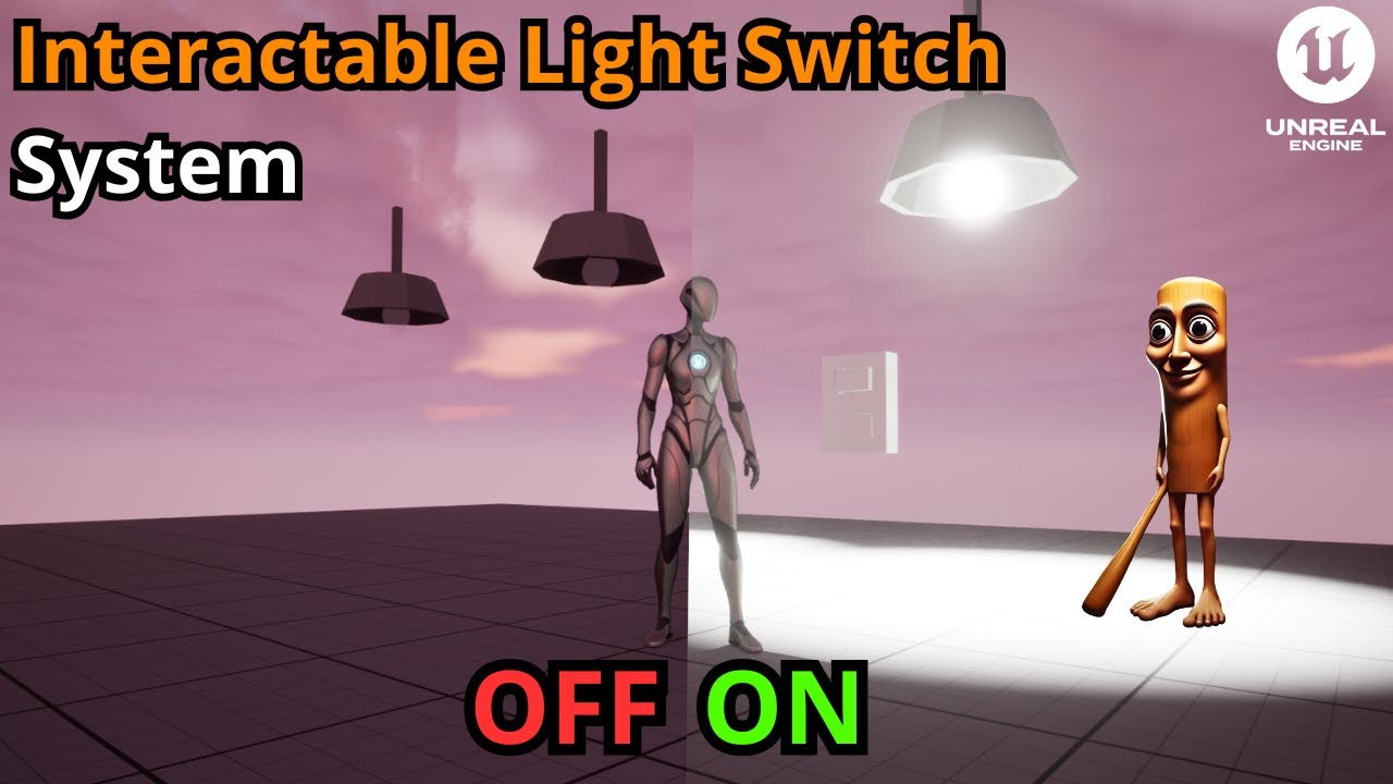 Create a simple Light Switch System (interactable) - UE5