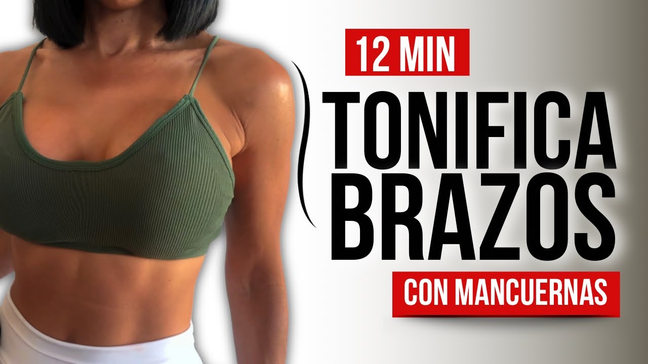 🔥Ejercicios PARA TONIFICAR BRAZOS FLÁCIDOS  (CON MANCUERNAS) En Casa 💪🏾🔥