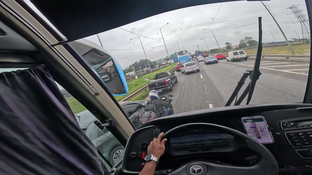 Ao volante, Viagem Satisfat&oacute;ria: Vis&atilde;o do Motorista 🚌 ​#Busologia #OnibusRodoviario #POV #viral #bus