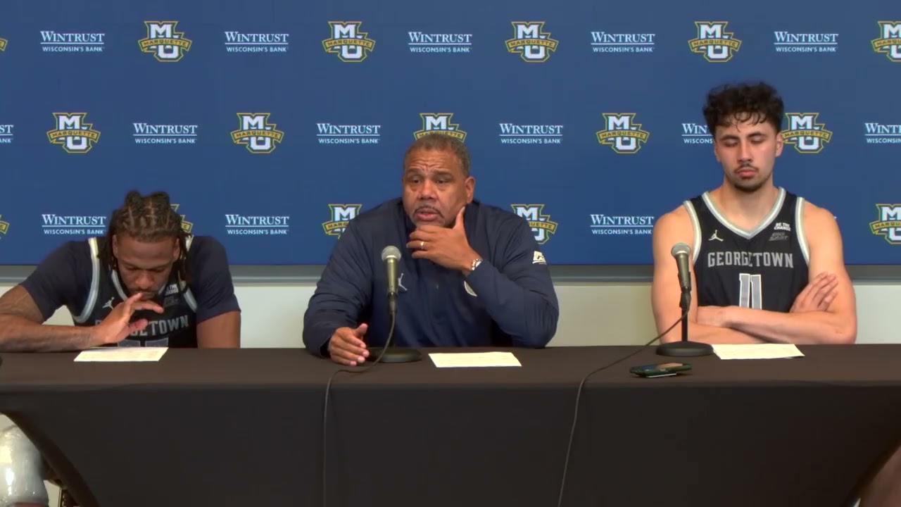 Georgetown Postgame Press Conference - at Marquette (12/17/2025)