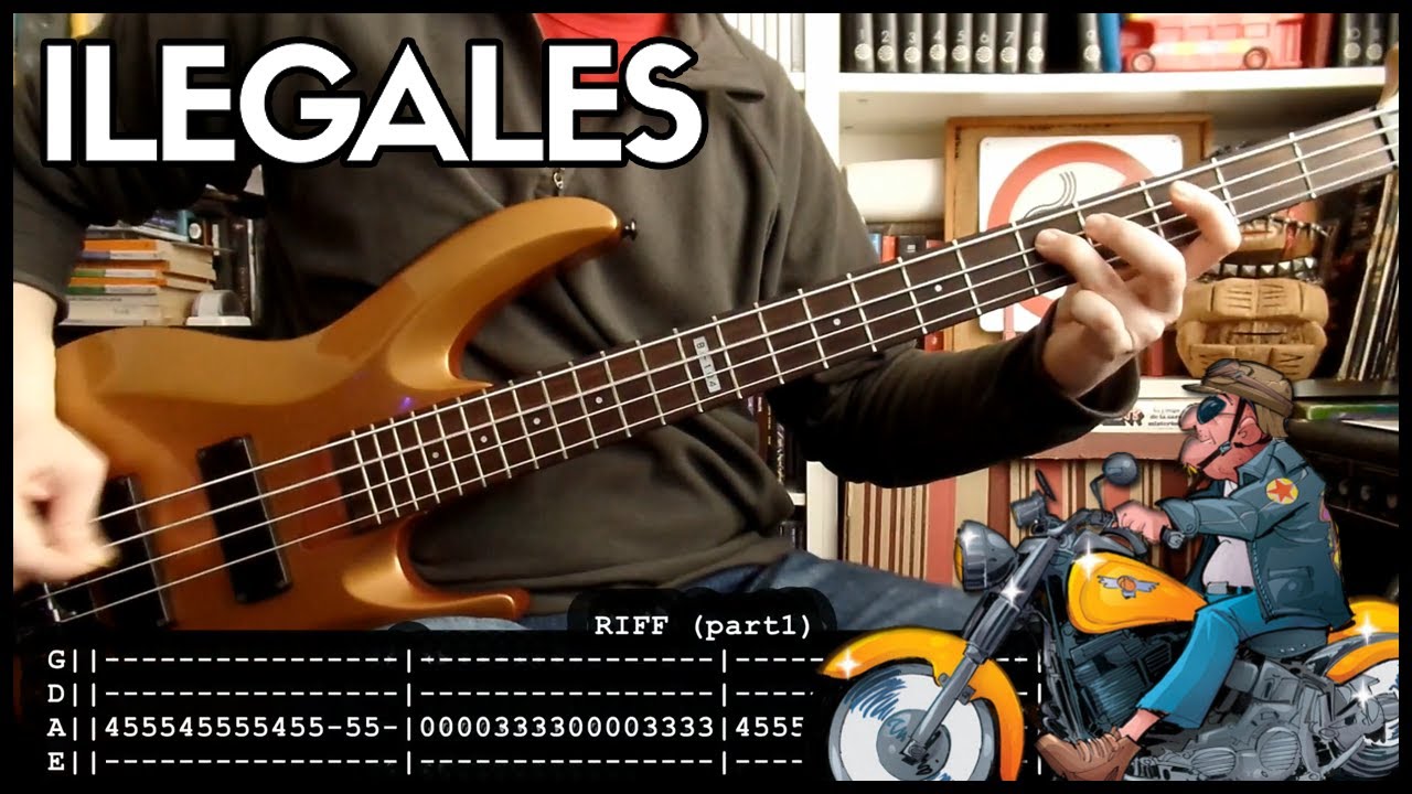ILEGALES - Soy un macarra 🐰 (BASS cover with TABS) [letra + PDF]