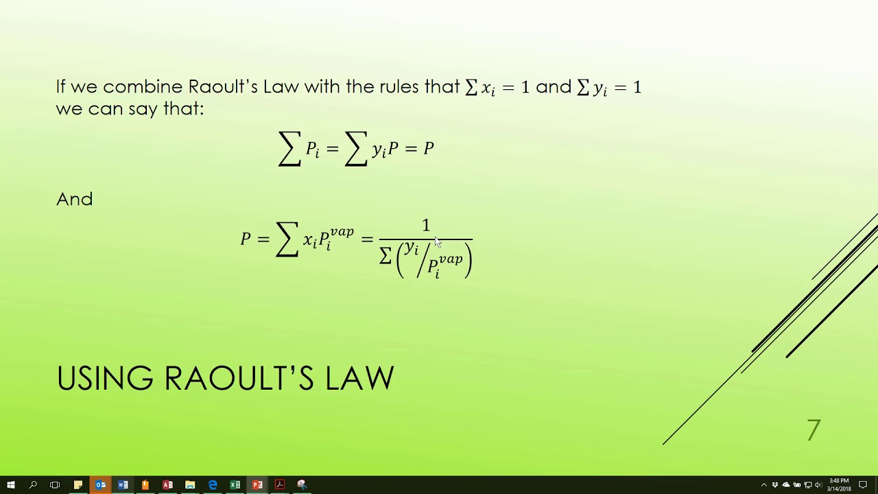 08c Vapor Liquid Equilibrium for Ideal Mixtures