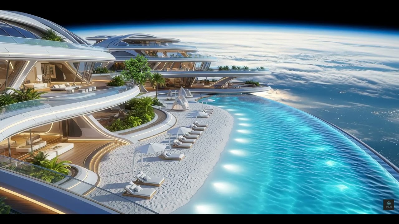 Neural Nexus: Cozy Balcony over the Cloud Tops: Water and Ambient Music | 4K | 3 hours