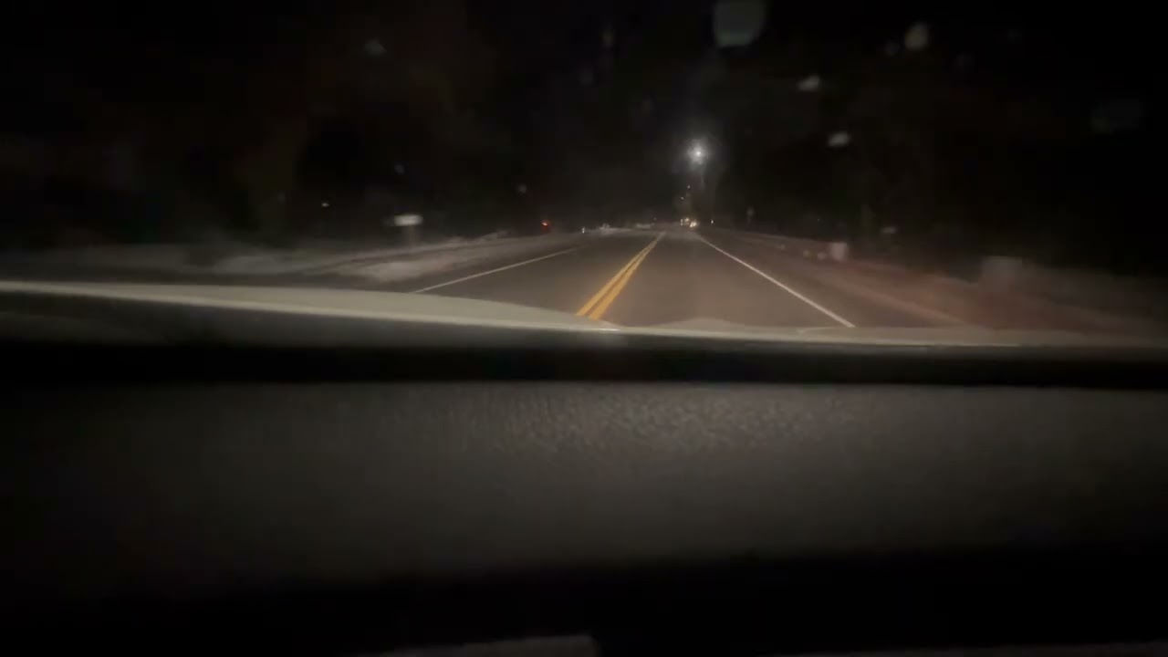 Mid night on road